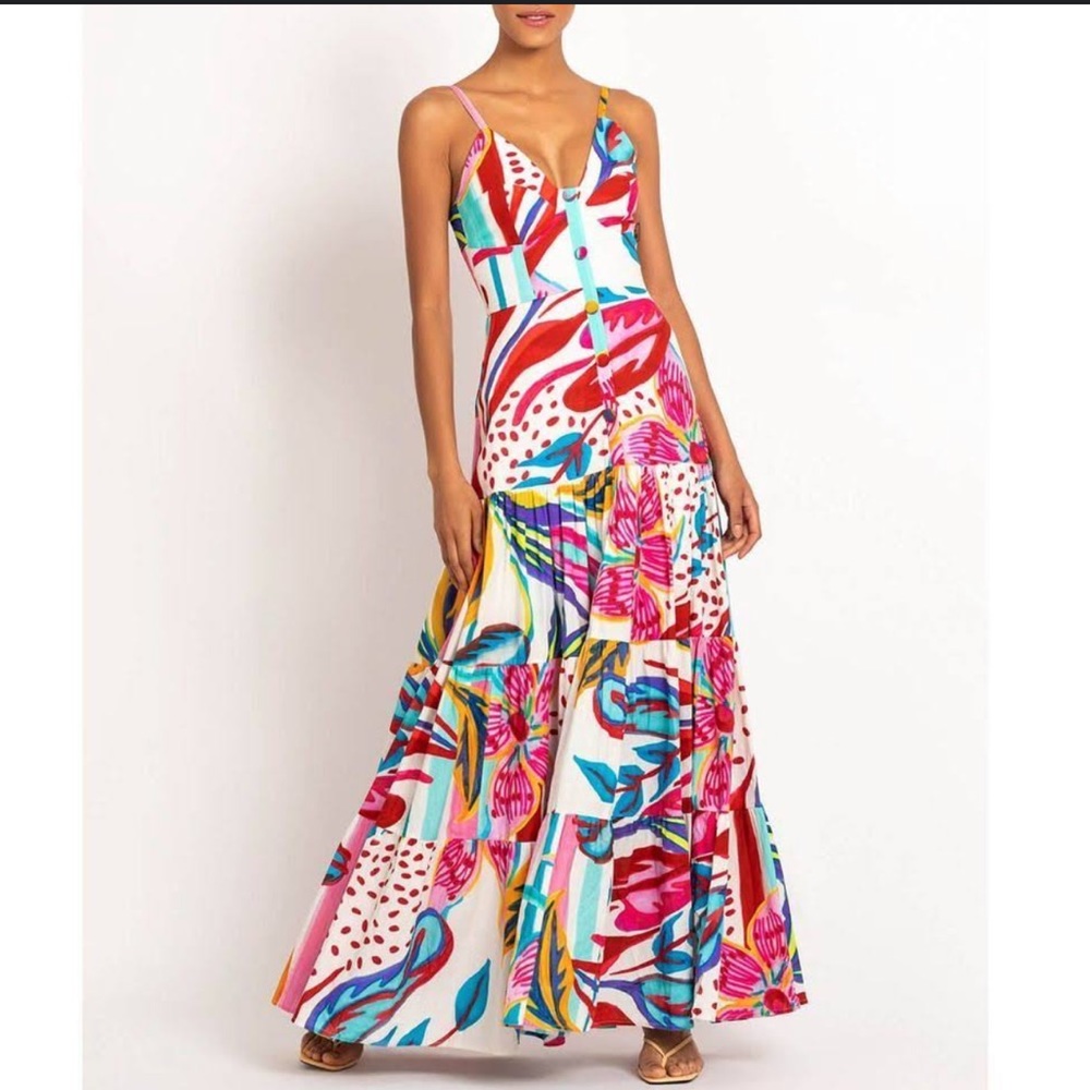 PatBO FLORA SLEEVELESS MAXI DRESS Size 4